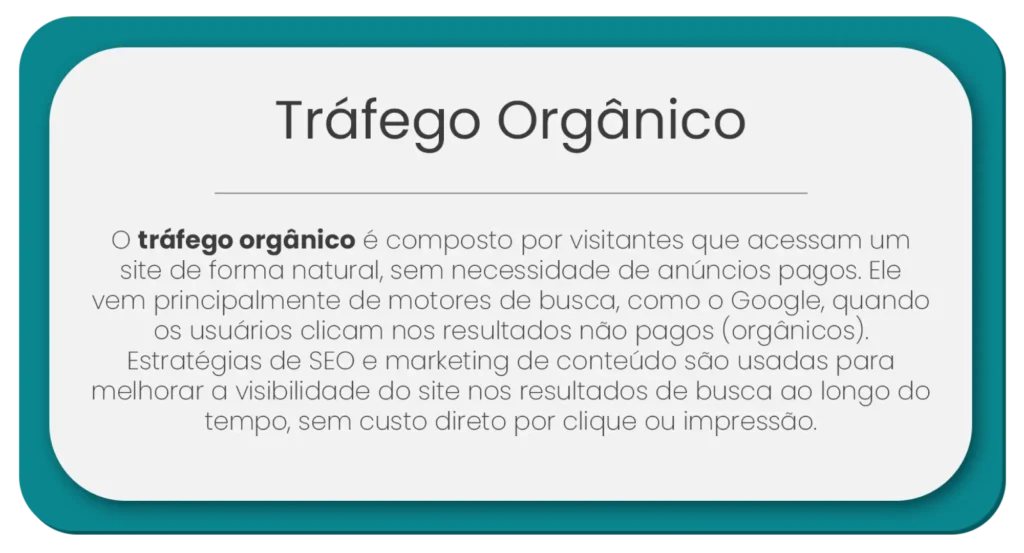 Figura 1: Conceito de tráfego orgânico - Wise Marketing